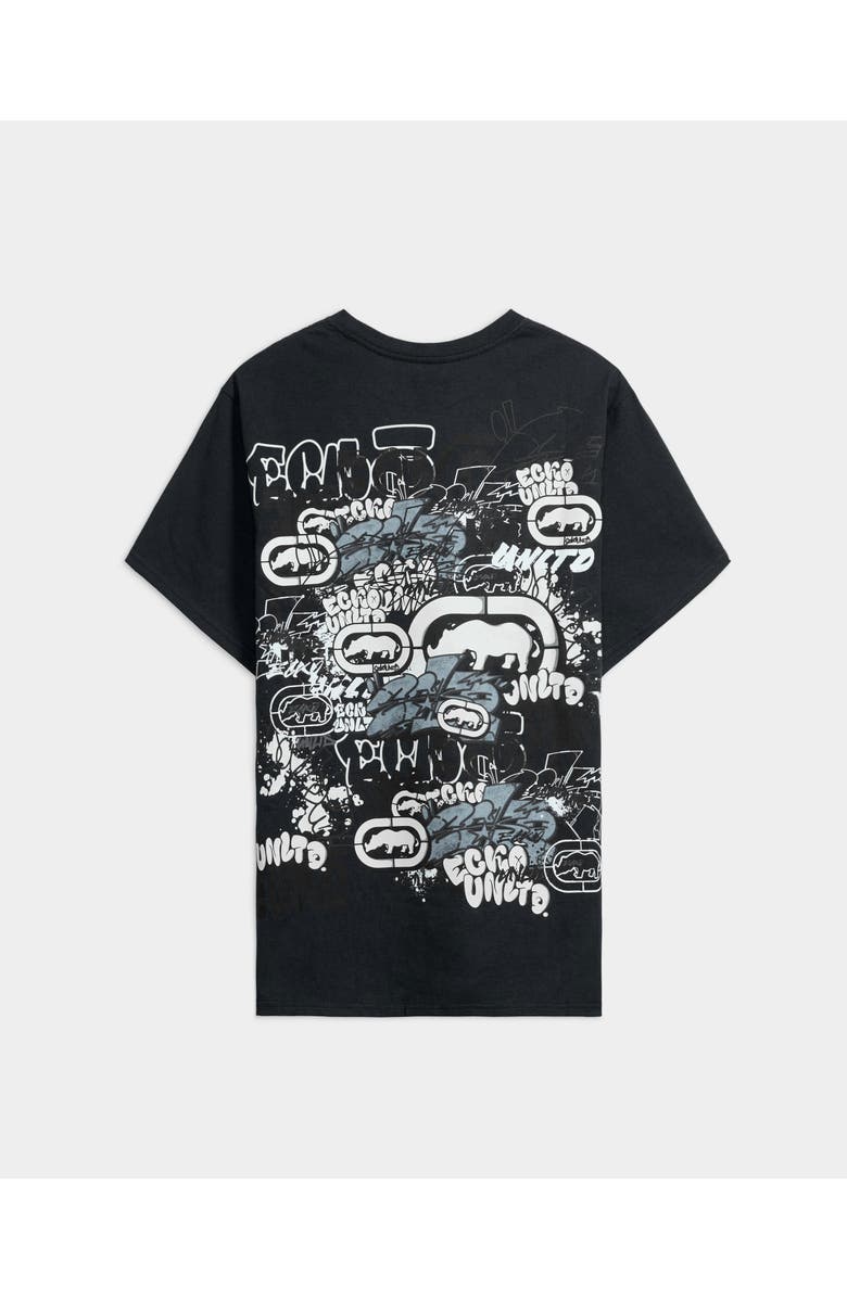 ECKO Graffiti Across The City Tee, Alternate, color, Vintage Black