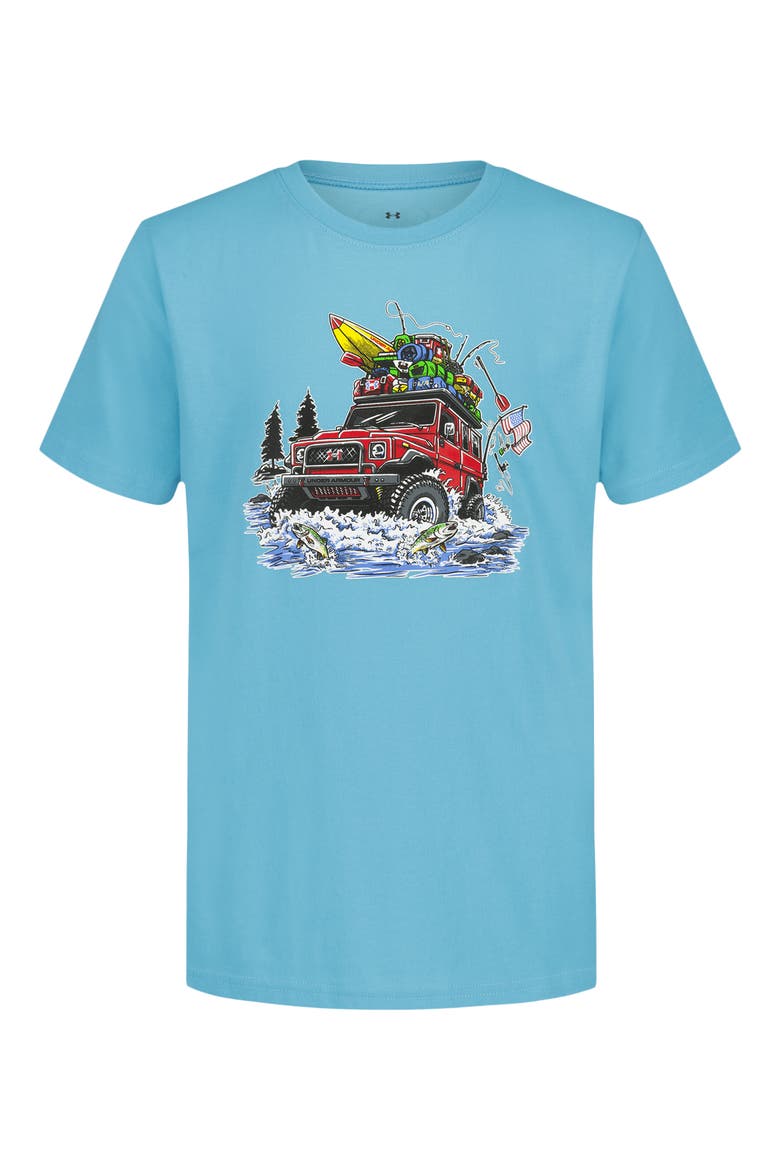 Kids' River Run Graphic T-Shirt, Main, color, FRESCO BLUE