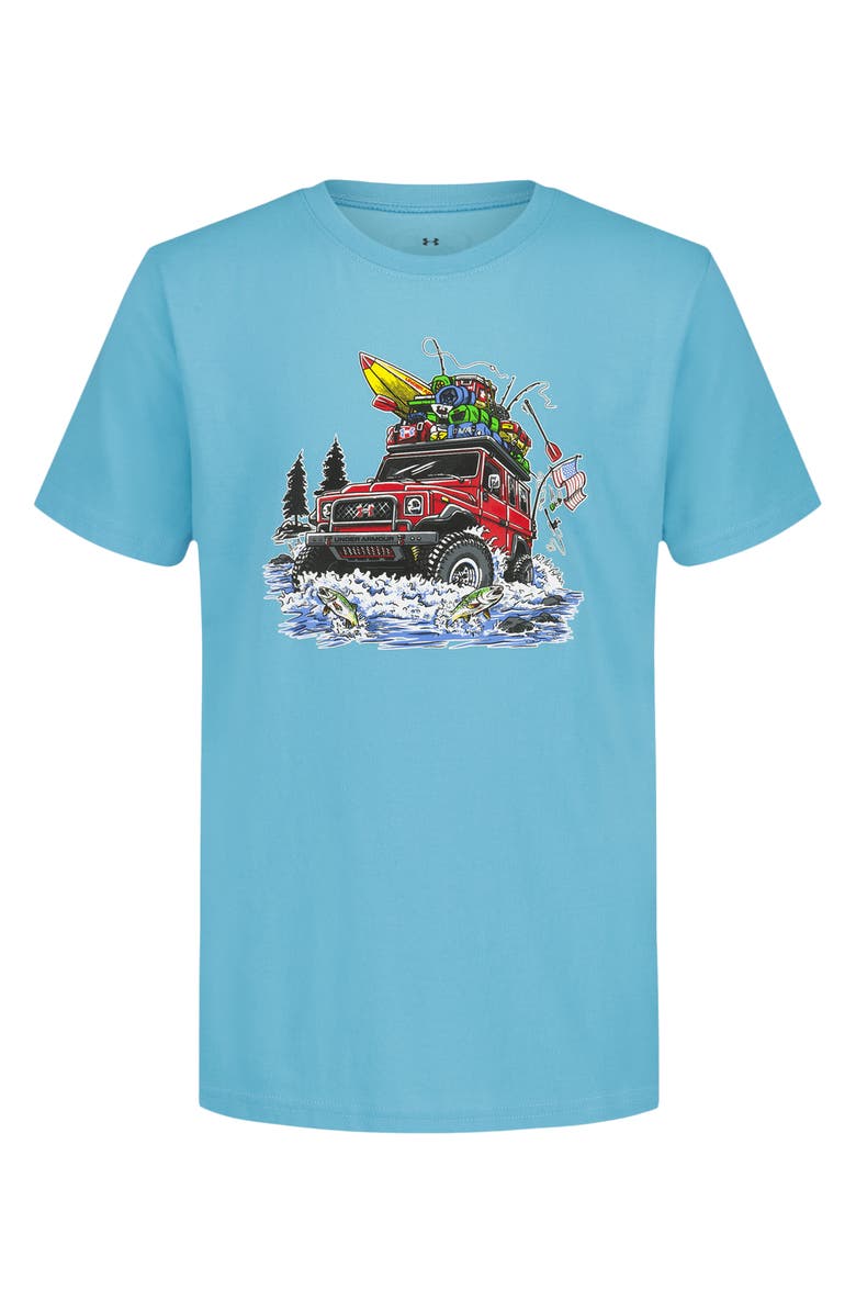 Under Armour Kids' River Run Graphic T-Shirt, Main, color, Fresco Blue