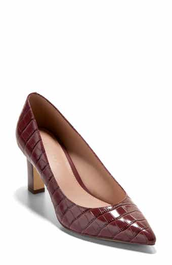 Cole Haan Mylah Snakeskin Embossed Pump