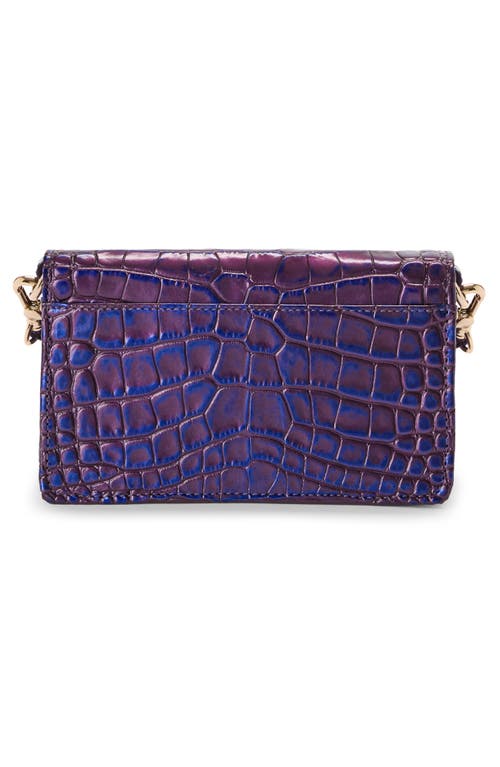 Brahmin Minuette Convertible Leather Crossbody Bag In Purple