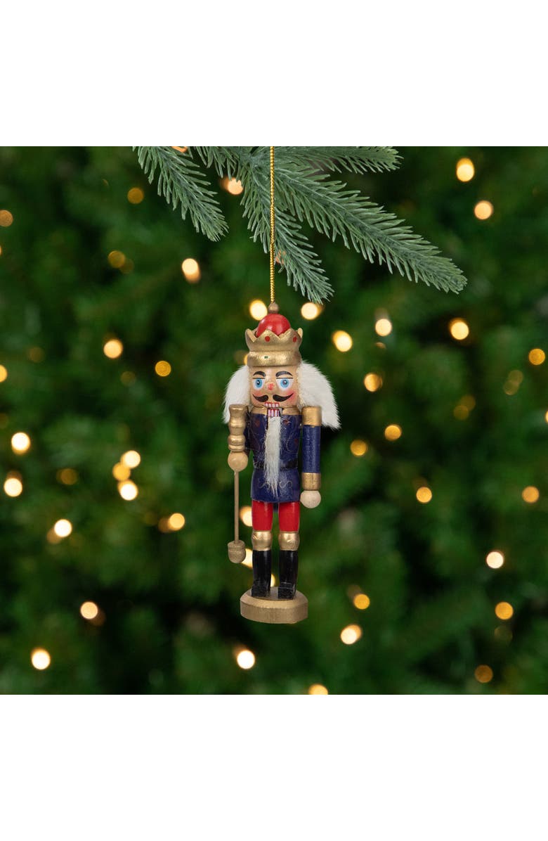 Northlight 6-Count Red and Blue Classic Nutcracker Christmas Ornaments - 5.25 Inches, Alternate, color, Red