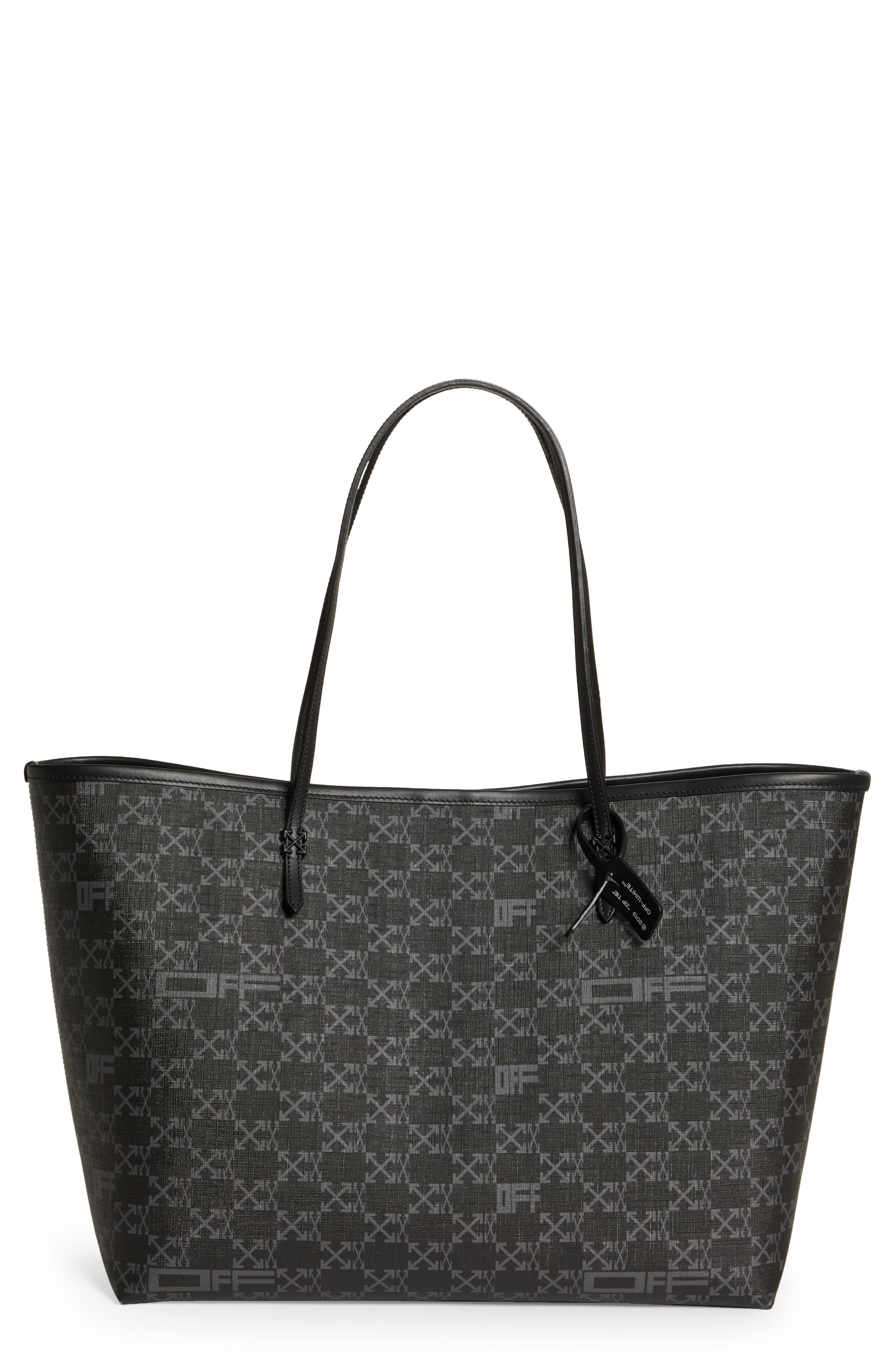 Off-White Day Off Monogram Canvas Tote, Main, color, 