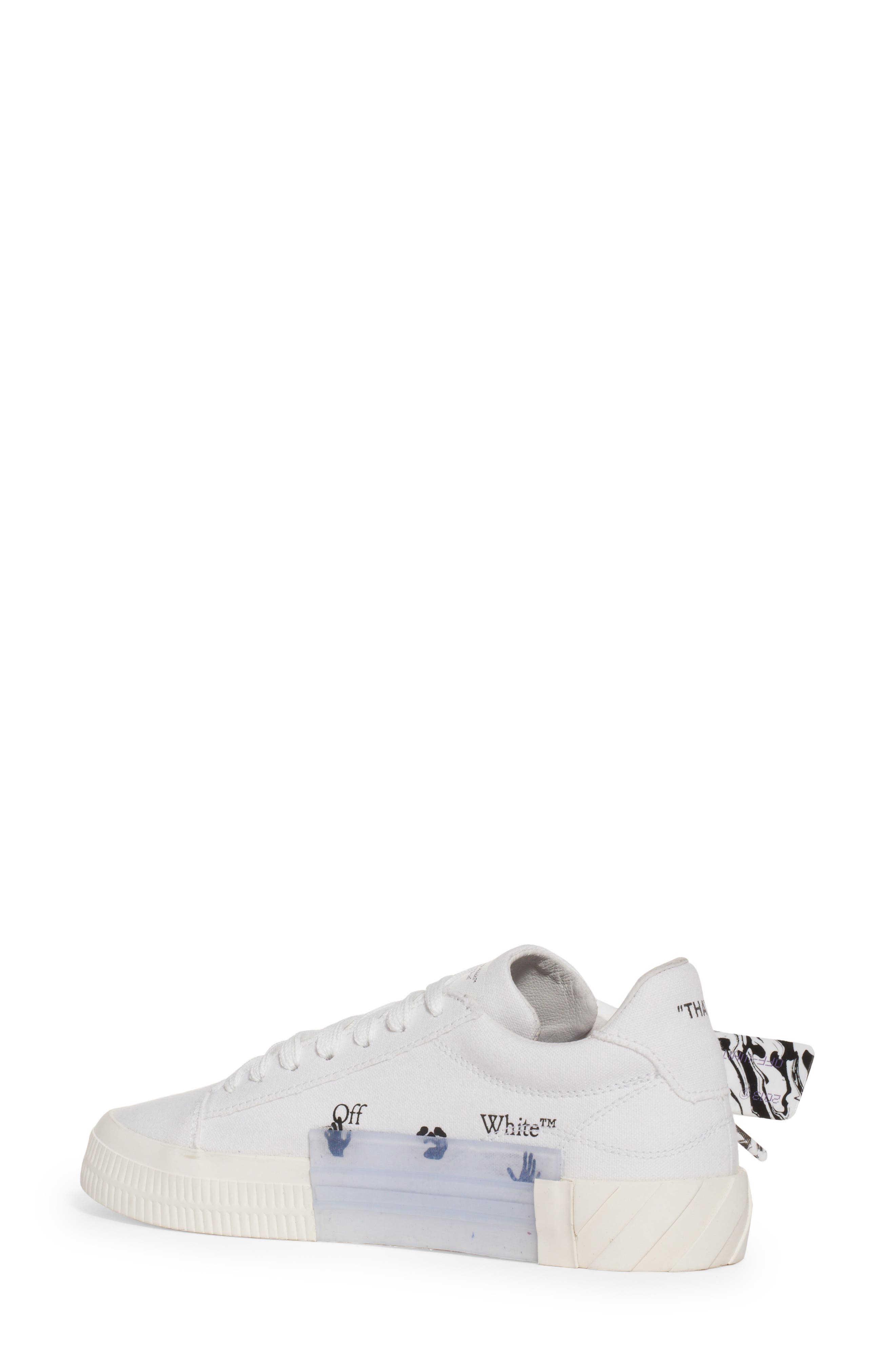 Off-White Eco Canvas Vulcanized Low Top Sneaker, Alternate, color, 