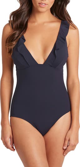 Interlace Frill One-Piece Swimsuit