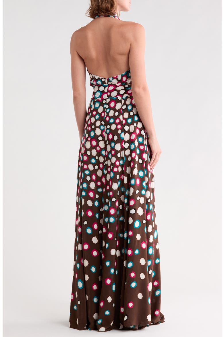 Callie Halter Maxi Dress, Alternate, color, LEOPARD SPOT COFFEE GRIND