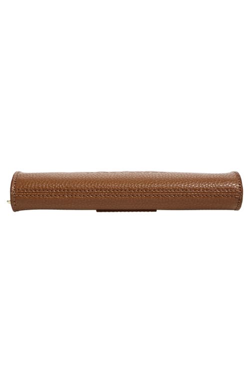 Marc Jacobs Pochette The Leather Pouch Argan Oil In Brown