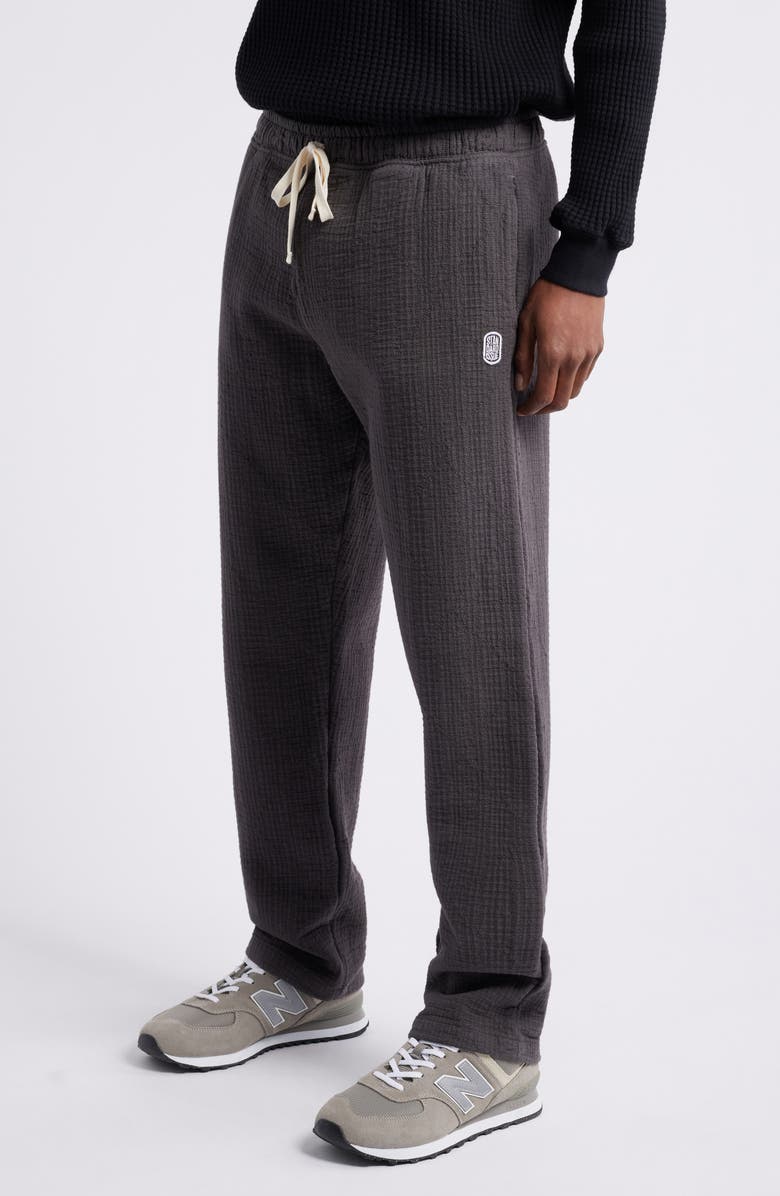 STANDARD ISSUE Sashiko Puckered Drawstring Slacker Pants, Alternate, color,