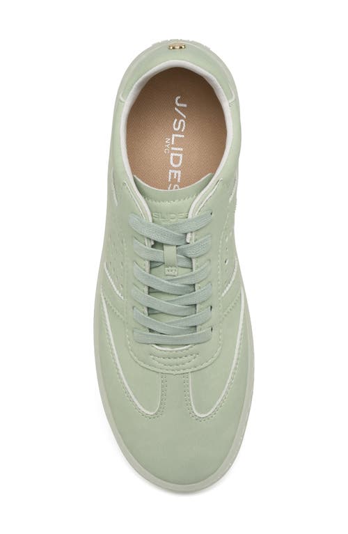 Jslides Hattie Perforated Low Top Sneaker In Mint