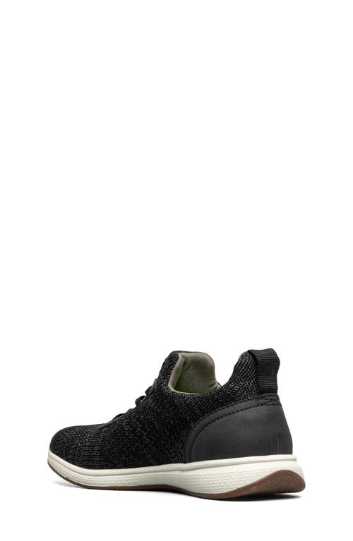 Florsheim Boys' Satellite Jr. Knit Elastic Lace Slip On Sneakers - Toddler, Little Kid, Big Kid In Black