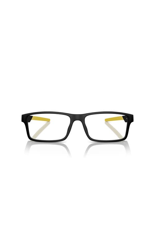Scuderia Ferrari 57mm Rectangle Optical Glasses In Black