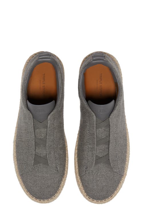 Zegna Canvas Triple Stitch Espadrilles