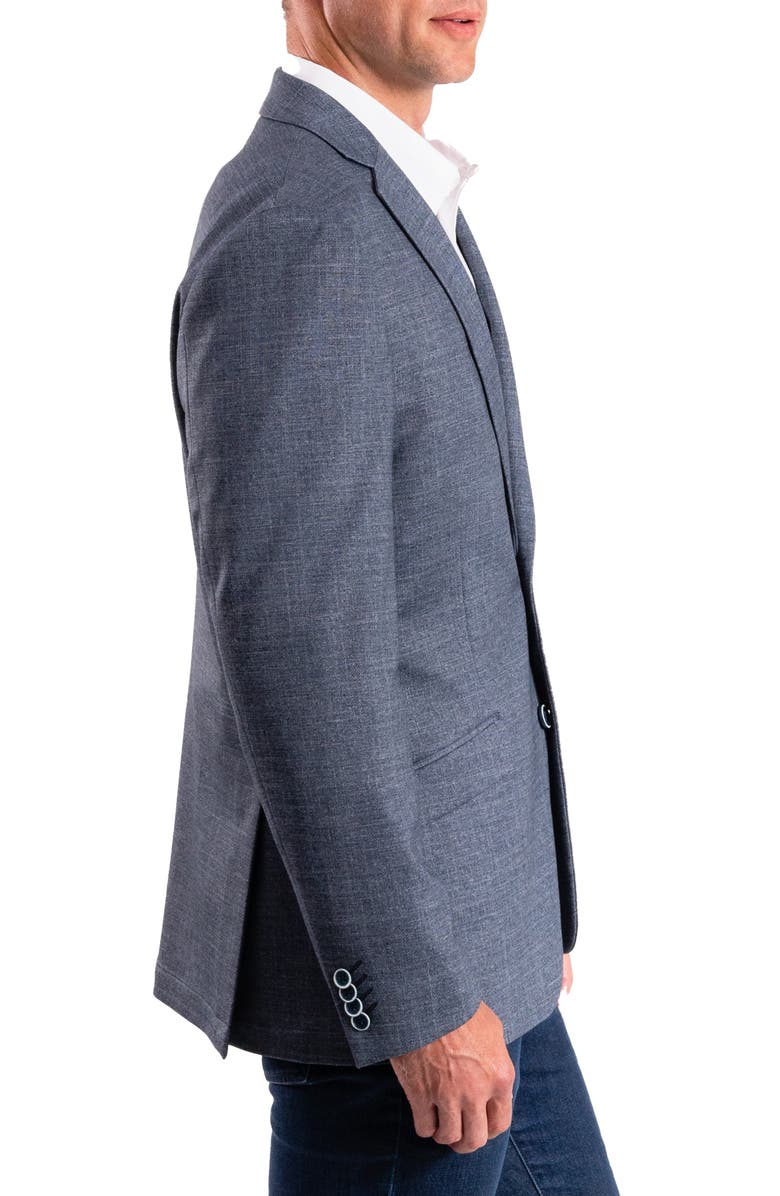 SAVILE ROW CO Tonal Knit Sport Coat, Alternate, color, Navy