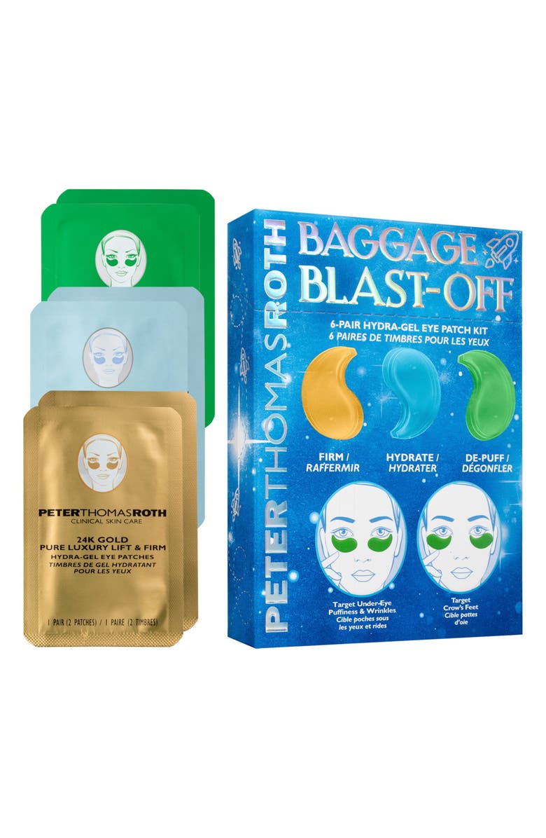 Peter Thomas Roth Baggage Blast-Off 6-Piece Hydra-Gel Eye Patch Set (Limited Edition) $24 Value, Main, color,