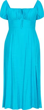 City Chic Abbigail Midi Peasant Dress