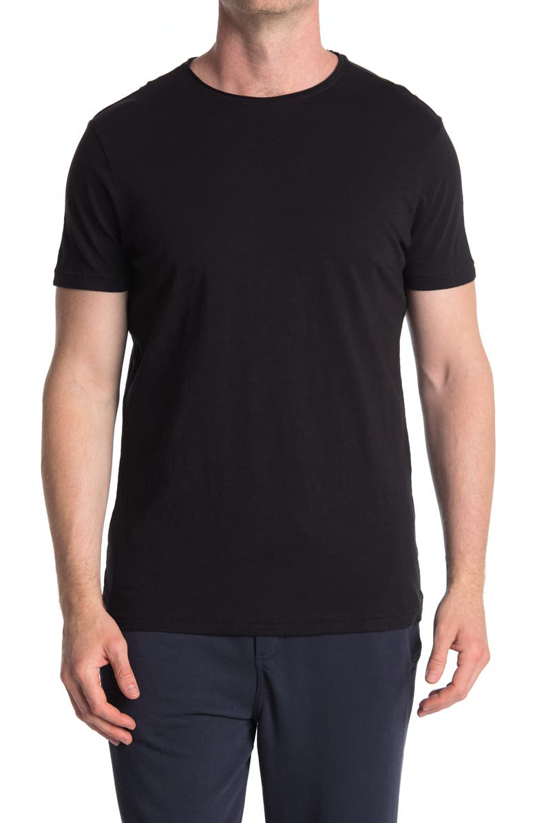 HEDGE Crew Neck Short Sleeve Knit T-Shirt, Main, color, 