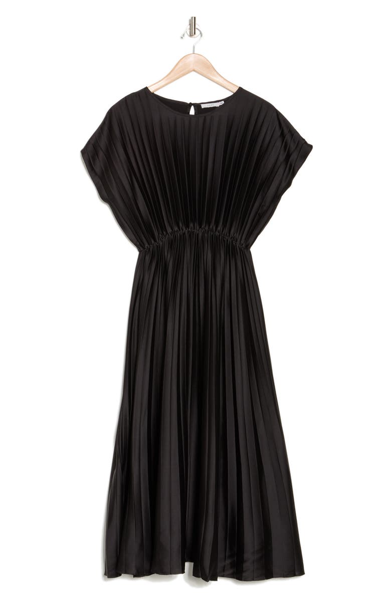 Lush Button Front Pleated Midi Dress main image 1
