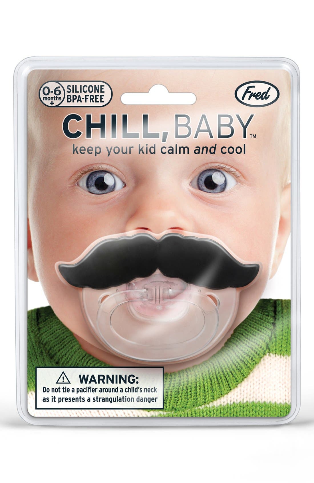 'Mustache' Pacifier | Nordstrom