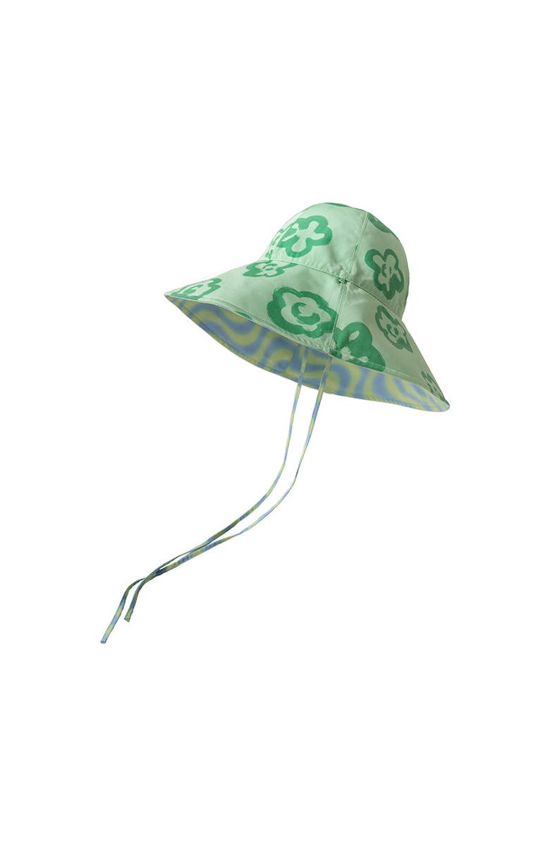 Lost Pattern "Day Dream" Reversible Sun Hat, Main, color, Green
