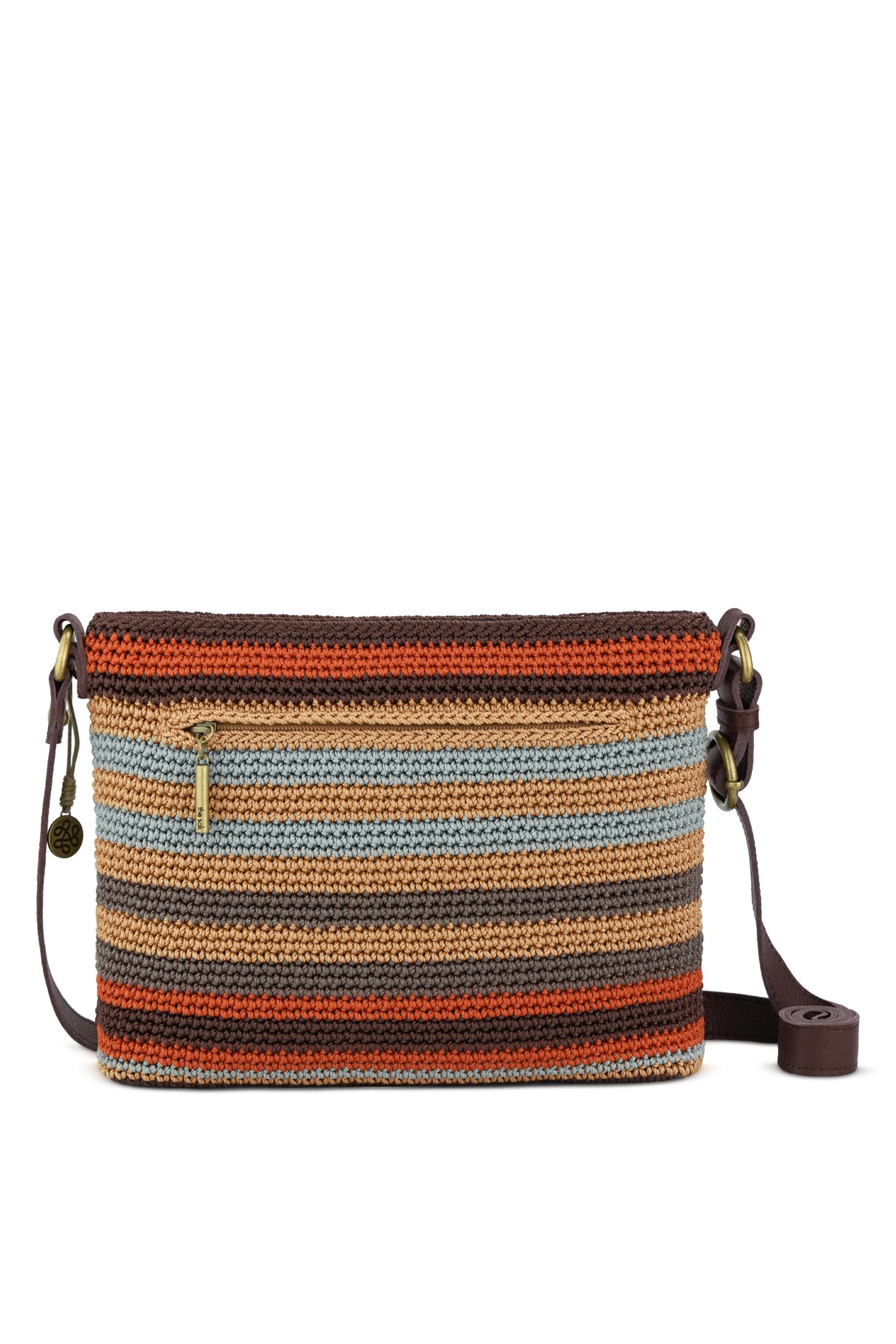 Melrose Crossbody Leather Bag, Alternate, color, Harvest Stripe