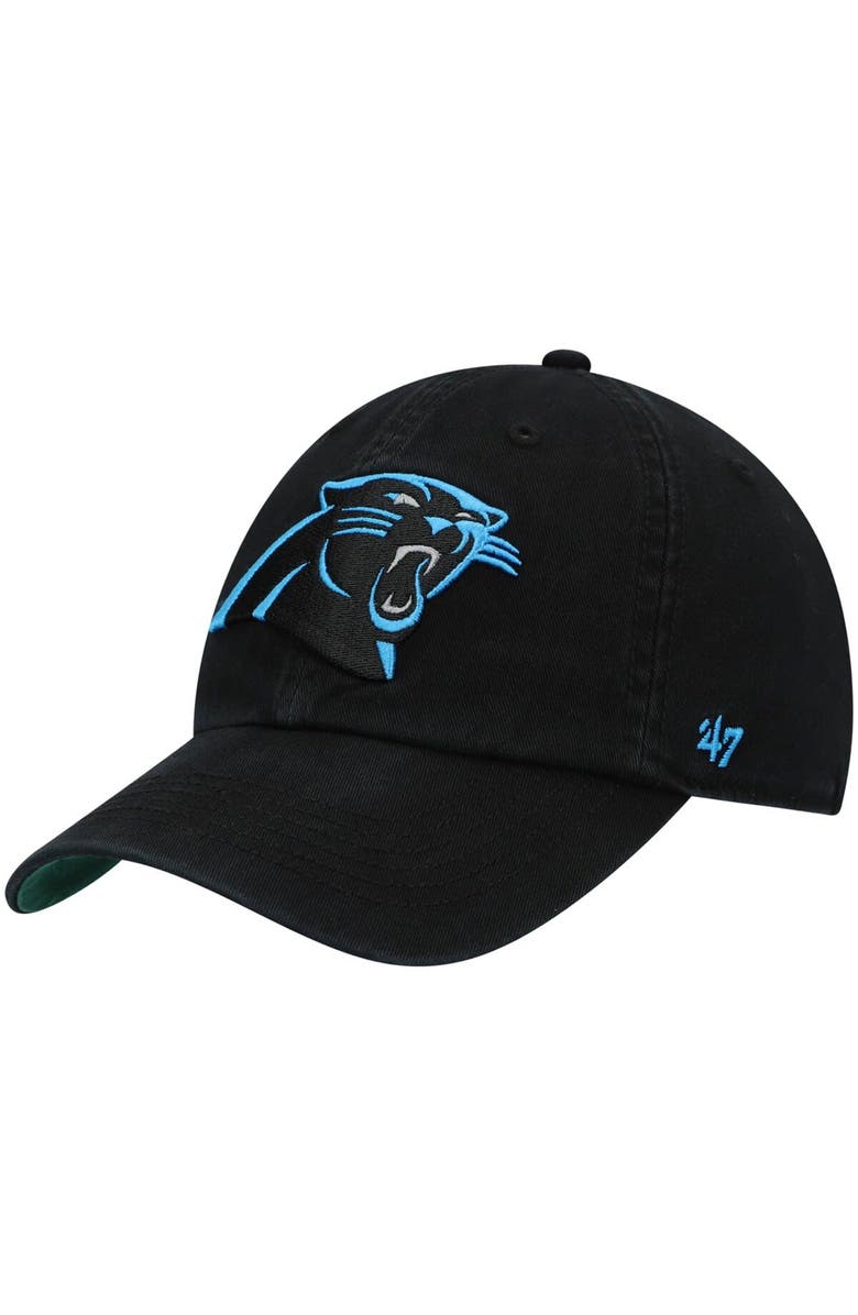 '47 Men's '47 Black Carolina Panthers Franchise Logo Fitted Hat, Main, color, 