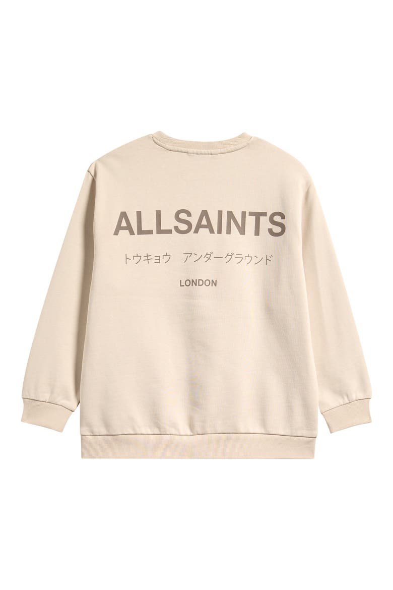 Kids' Underground Oversize Crewneck Sweatshirt, Alternate, color, NEUTRAL