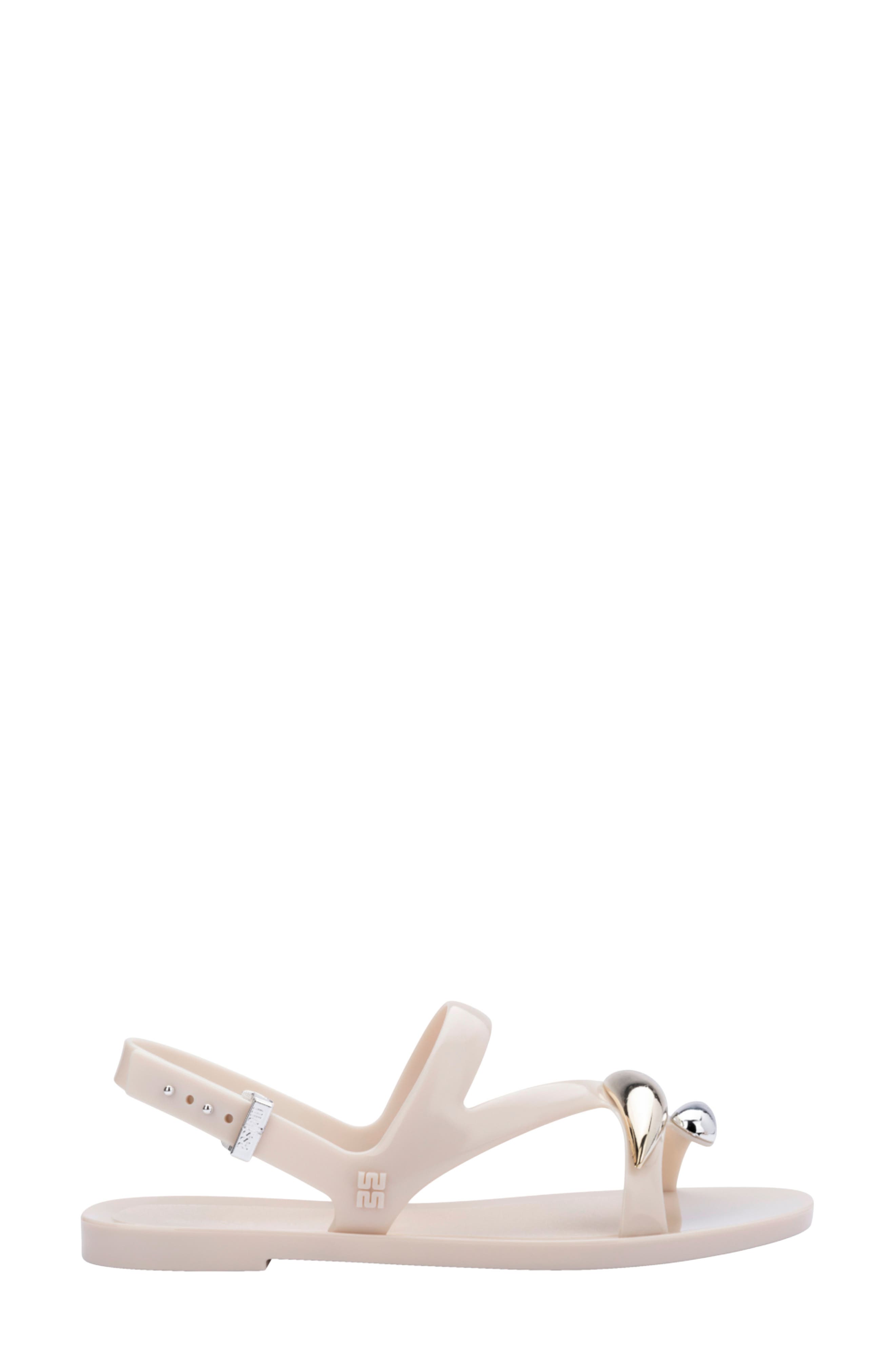 Melissa Iris Slingback Sandal, Alternate, color, Beige/ Gold