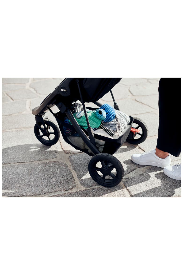Spring Stroller, Alternate, color, GREY MELANGE/ BLACK