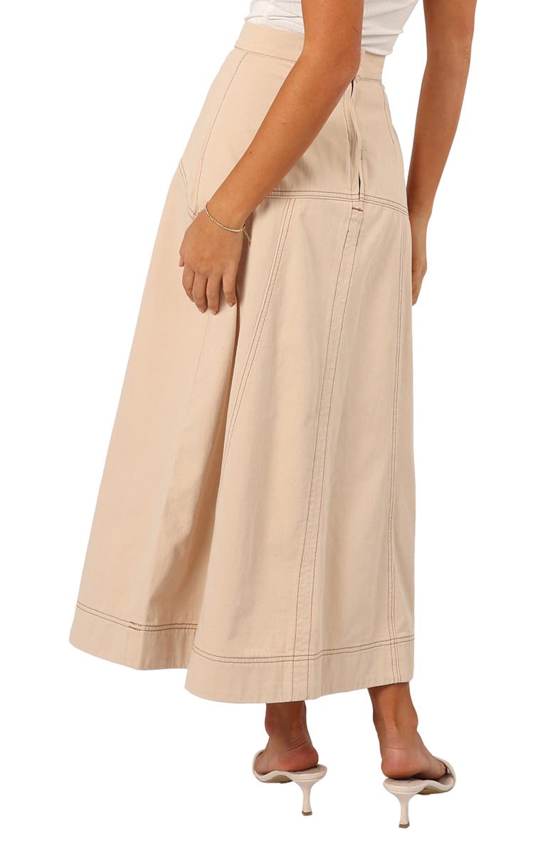 Petal & Pup Mariela Denim Midi Skirt, Alternate, color, 