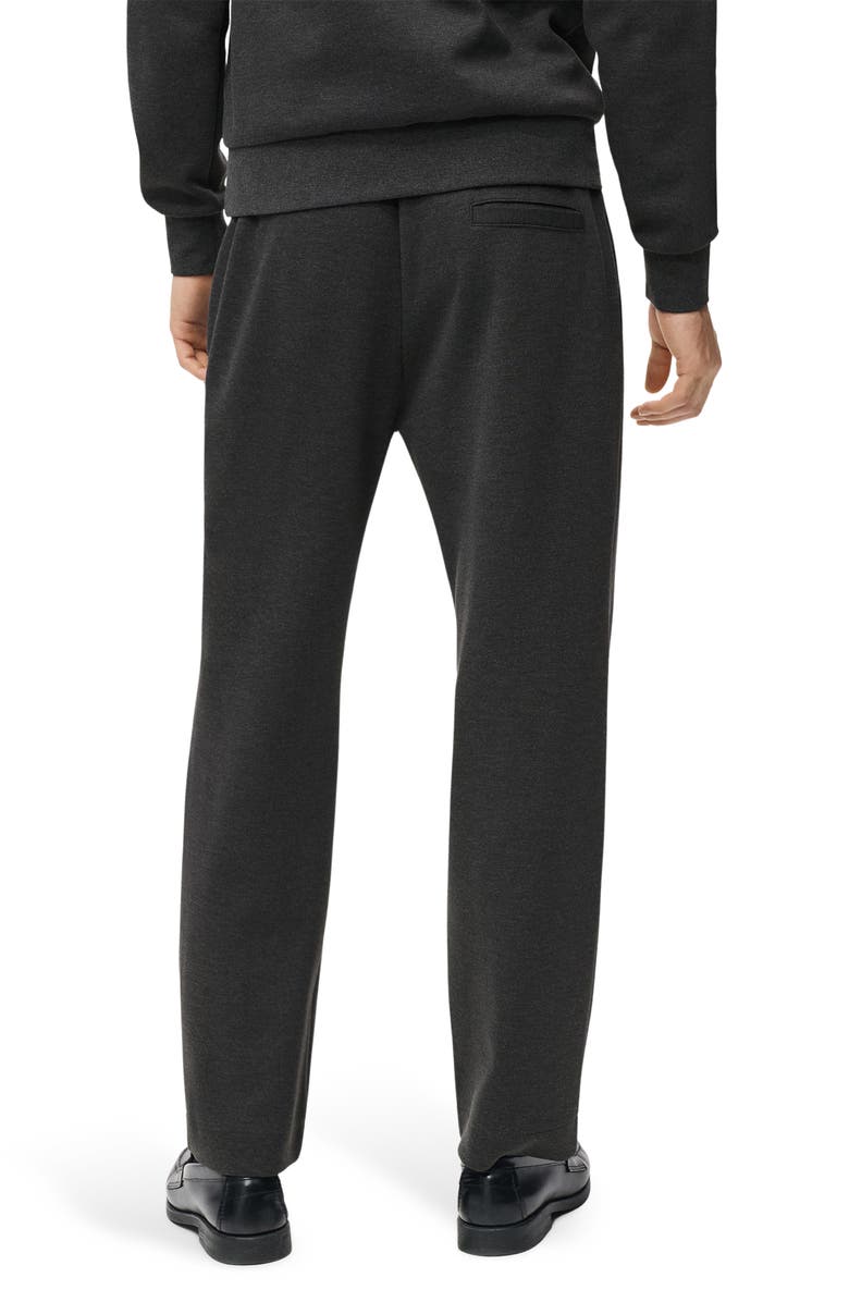 MANGO Knit Drawstring Pants, Alternate, color, Dark Heather Grey