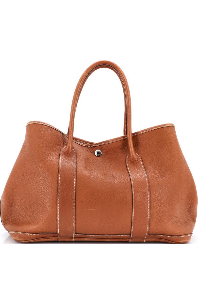 Pre-Owned Hermes Garden Party Tote Leather 36, Main, color, Gold