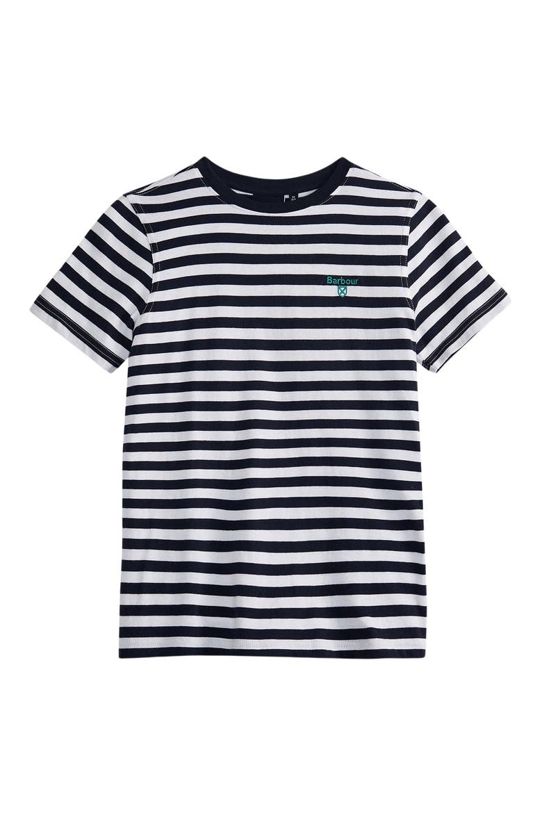 Kids' Finley Stripe T-Shirt, Main, color, NAVY