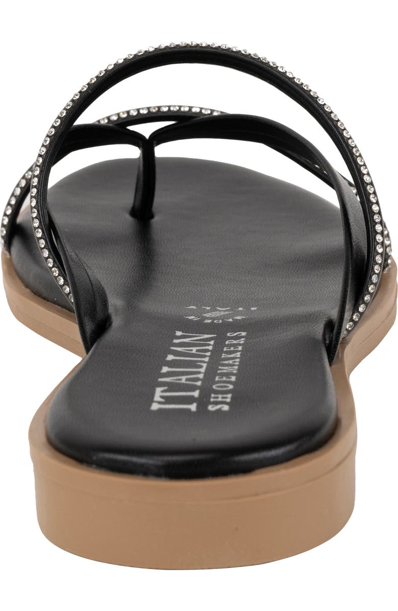 ITALIAN SHOEMAKERS Liesel Rhinestone Sandal, Alternate, color, Black