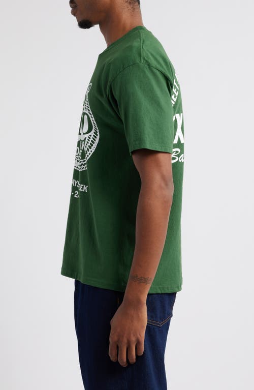 One Of These Days Texas Flood Graphic T-shirt In Washed Forest Green