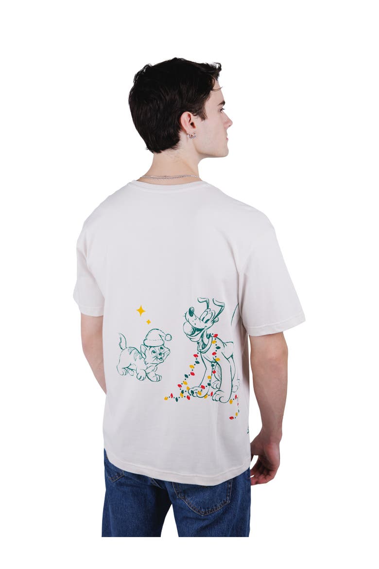 Holiday Short Sleeve T-Shirt, Alternate, color, Ivory Disney Classics