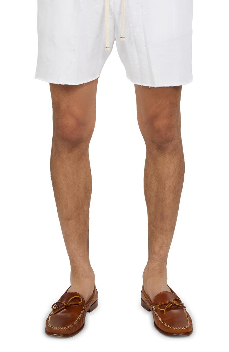 Les Tien Pique Yacht Short, Main, color, White