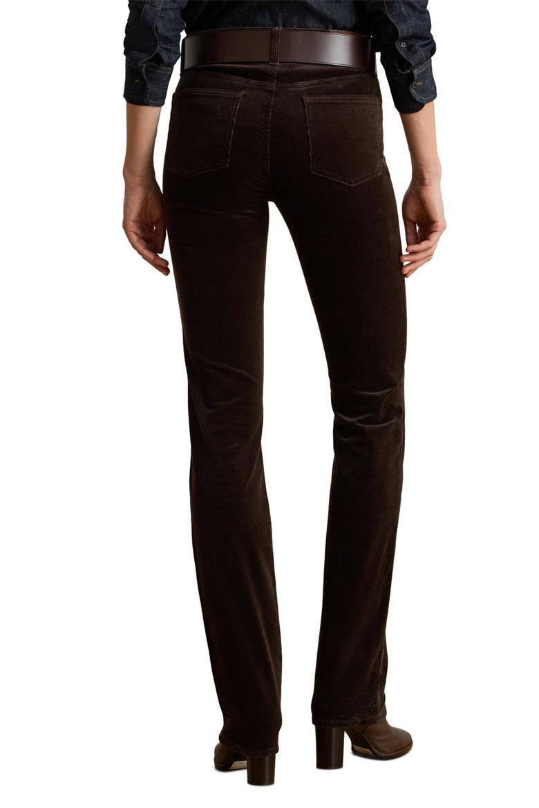 Stretch Corduroy Straight Leg Pants, Alternate, color, CIRCUIT BROWN