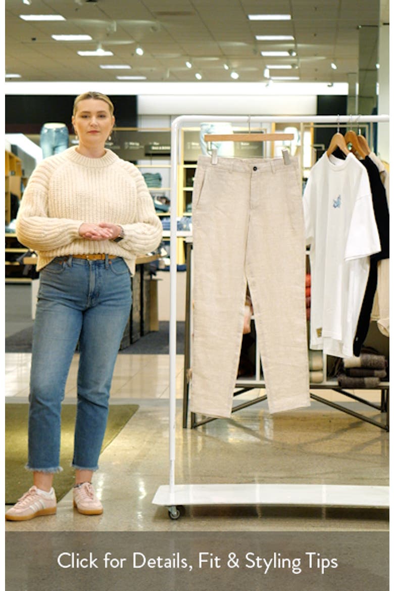 Slim Fit Linen Pants video