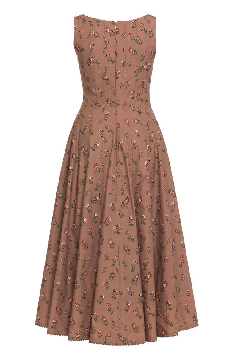 Agua by Agua Bendita Frontera Quebrada Midi Dress, Alternate, color, Multi