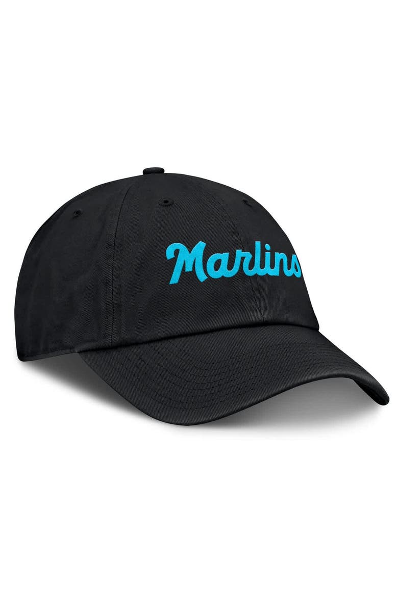 Nike Women's Nike Black Miami Marlins Club Adjustable Hat, Alternate, color, Black