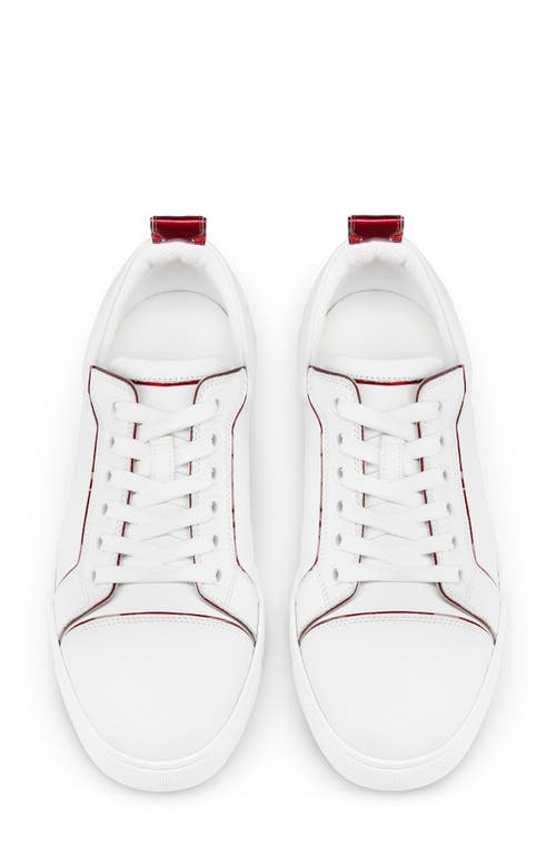 Christian Louboutin Fun Vieira Printed Pvc-trimmed Perforated Leather Sneakers