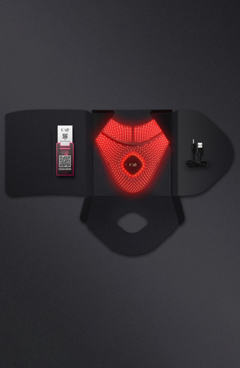FOREO FAQ<sup>™</sup> 211 Silicone LED + Near-Infrared Neck & Décolleté Mask, Alternate, color,