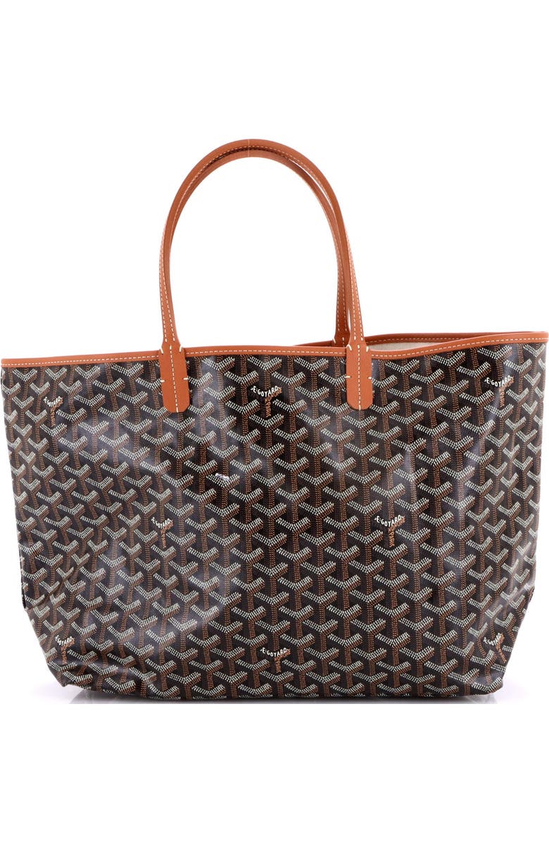Pre-Owned Goyard Saint Louis Tote Coated Canvas PM, Main, color, Brown