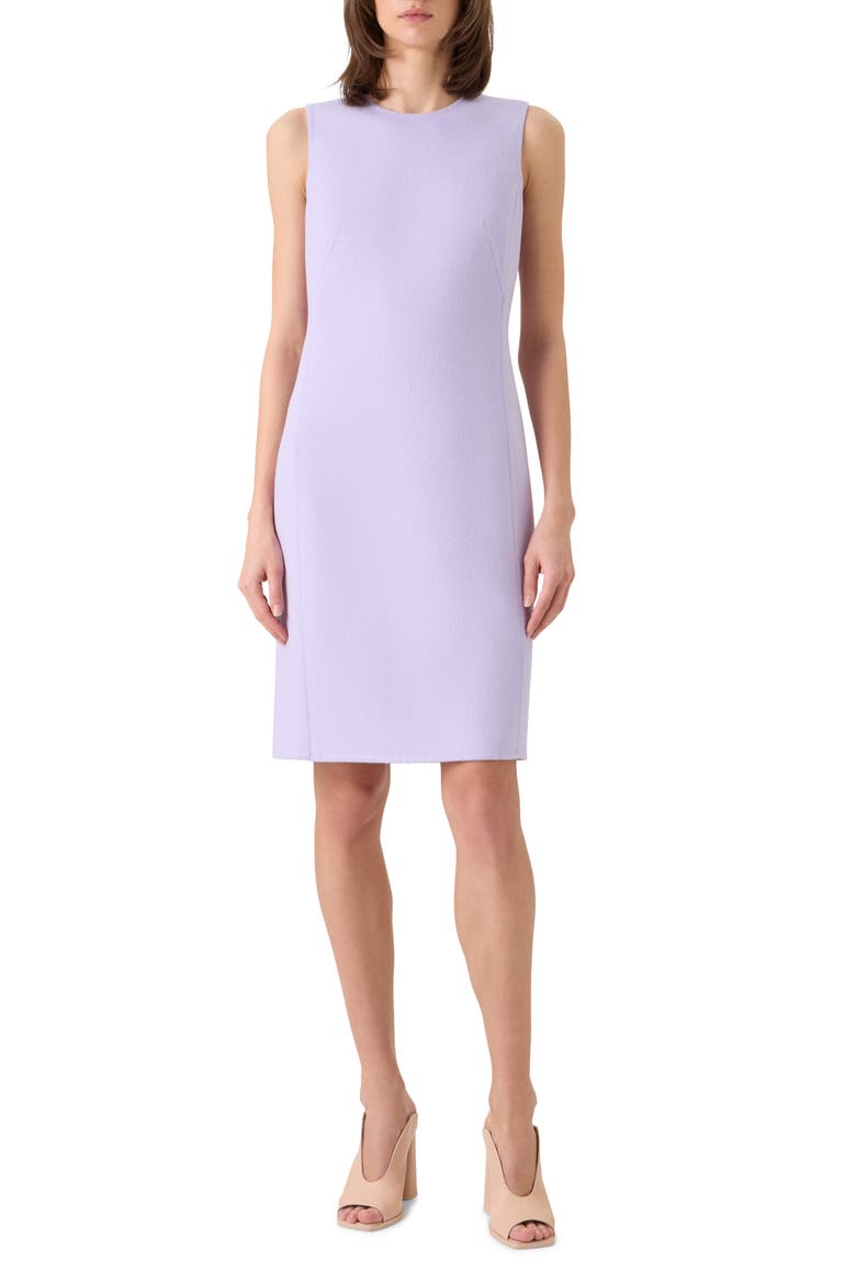 Cashmere & Silk Sheath Dress, Main, color, MALVA