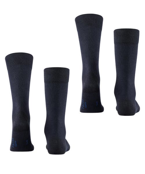 Falke Happy 2-pack Cotton Socks In Blue