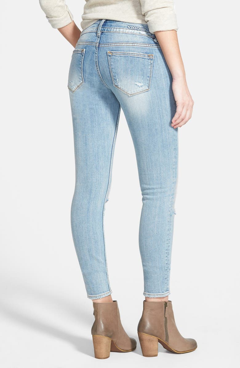 Vigoss Distressed Skinny Jeans, Alternate, color, 