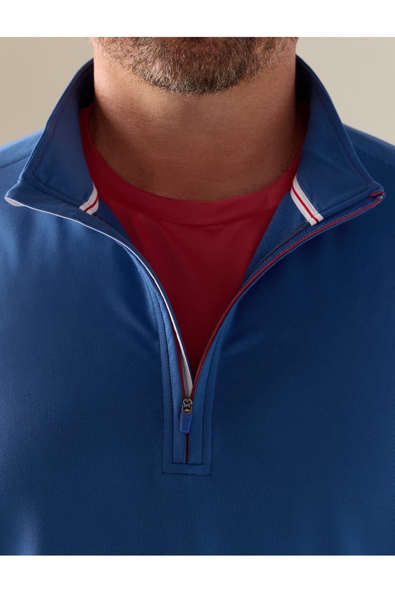 Big & Tall Performance Club 1/4-Zip Pullover, Alternate, color, AMERICANA MOONSHINE