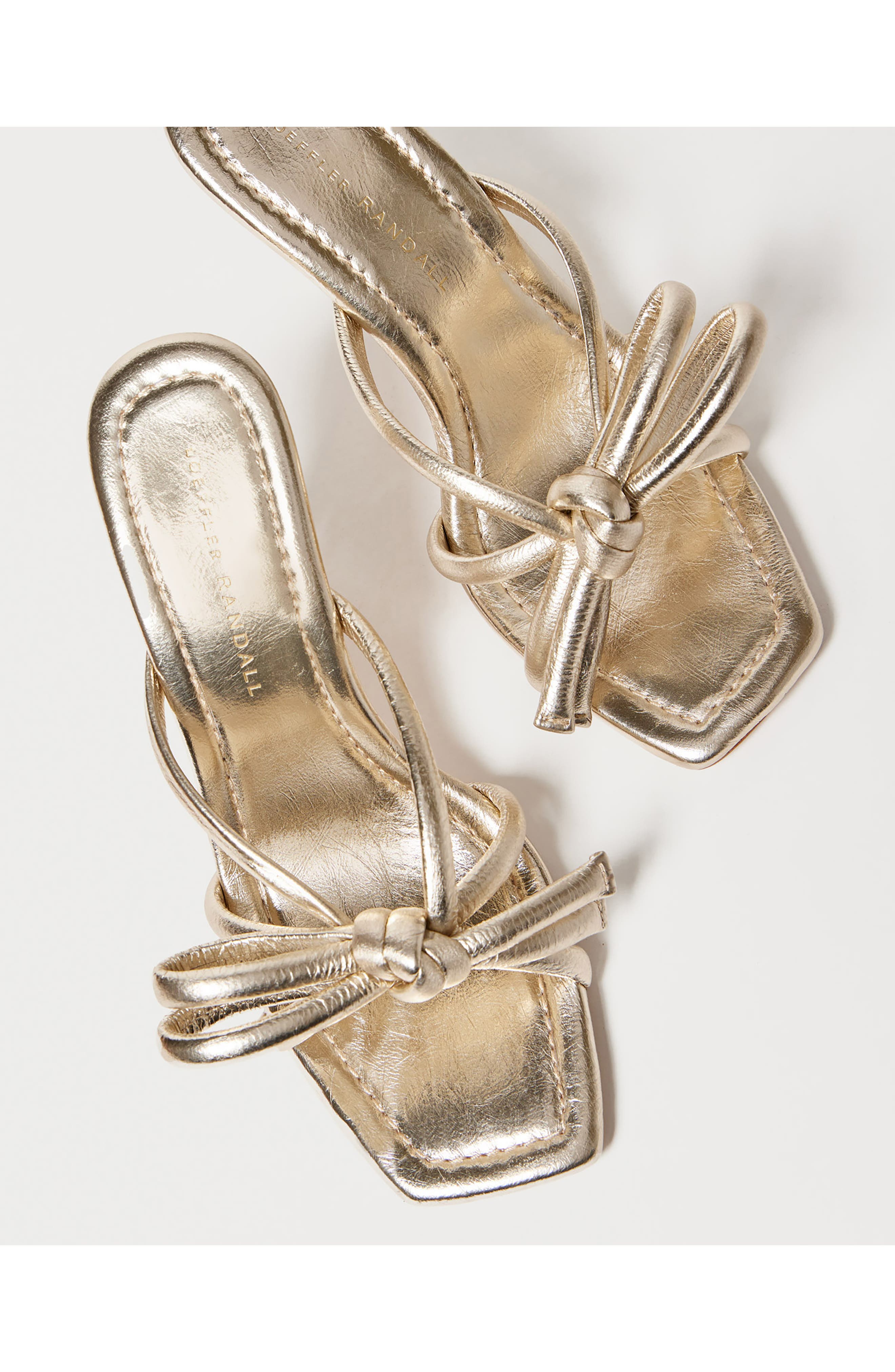 Loeffler Randall Margi Knotted Sandal, Alternate, color, Champagne