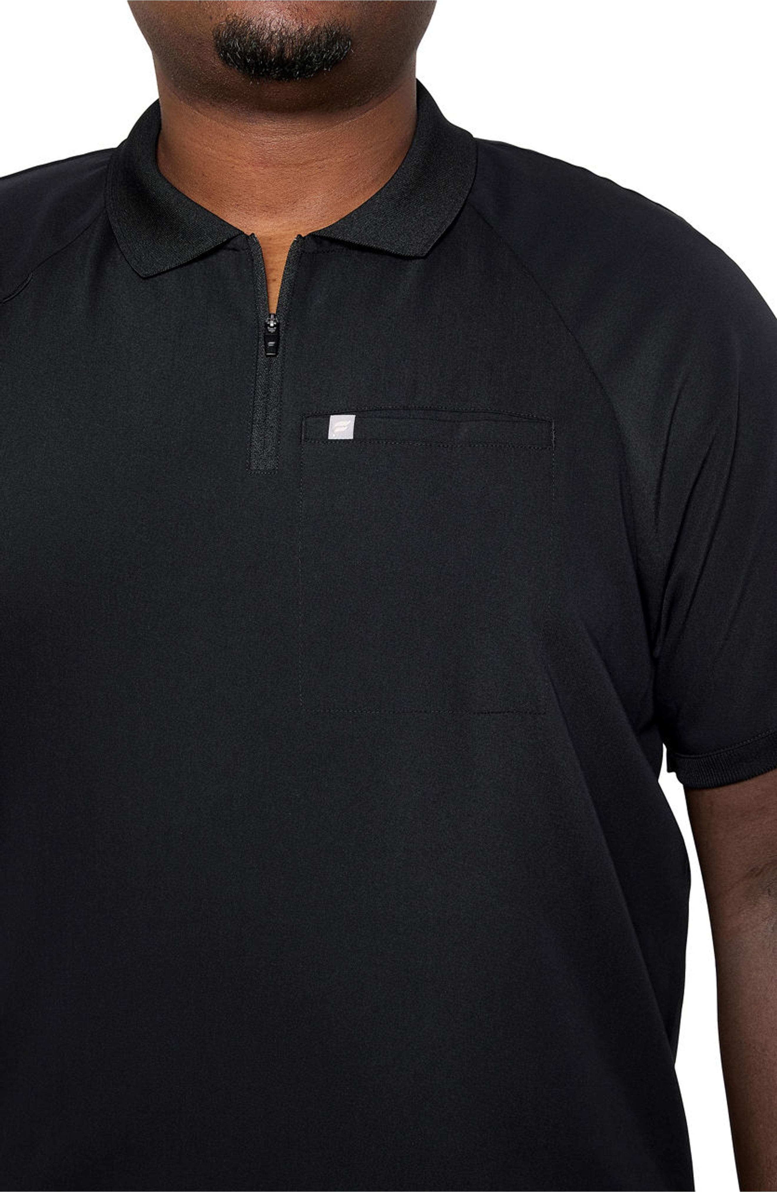 Fabletics All-day Scrub Zip Polo (Men) | Nordstrom