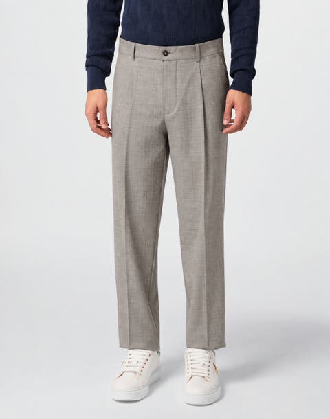 Regular Fit Light Wool Chino Pants Double B Men